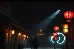 光影摄影课封面：夜景路灯与相机取景屏